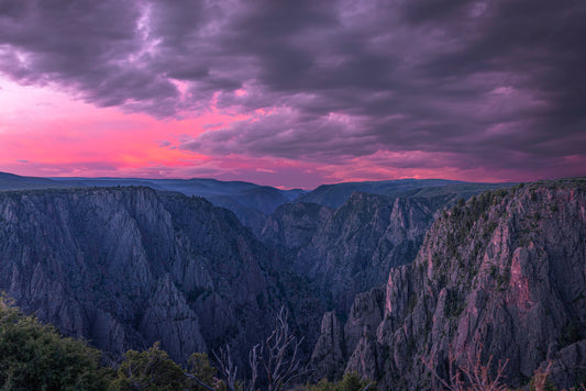 Sunrise over Gunnison Point in Black Canyon of the Gunnison National Park in Western Colorado - Limited Edition Fine Art Print by Alber Photography