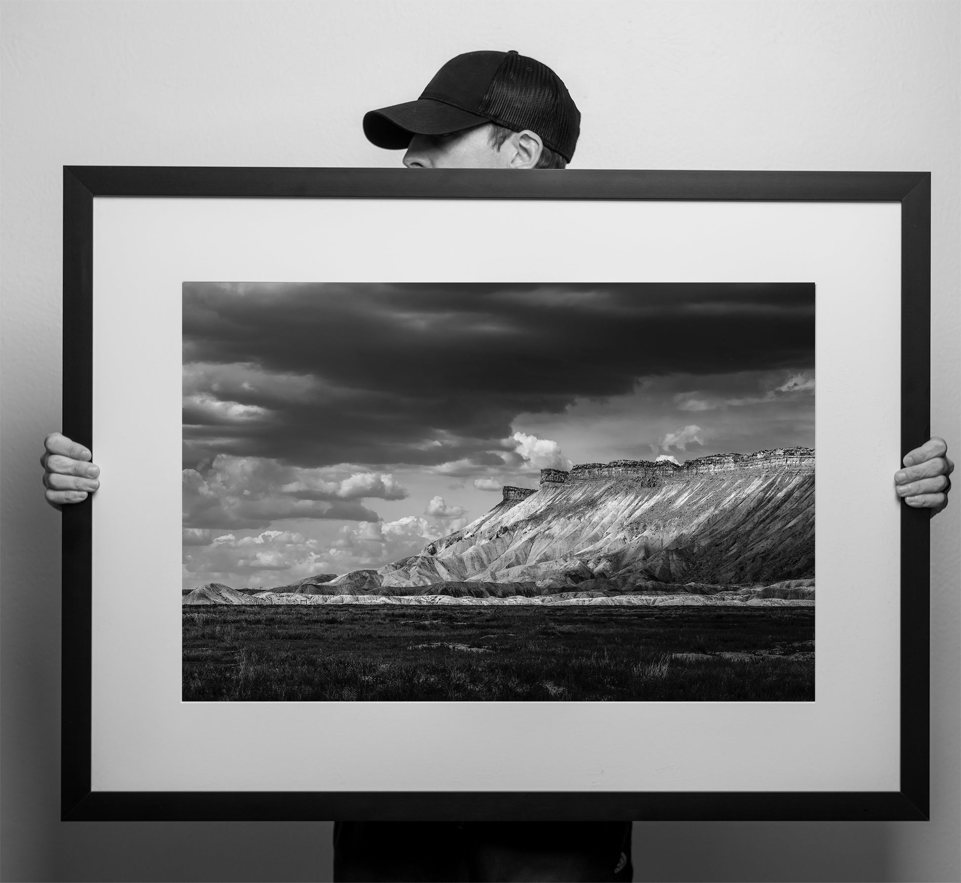 Afternoon light illuminates the Book Cliffs in Western Colorado mockup - Limited Edition Fine Art Print by Alber Photography