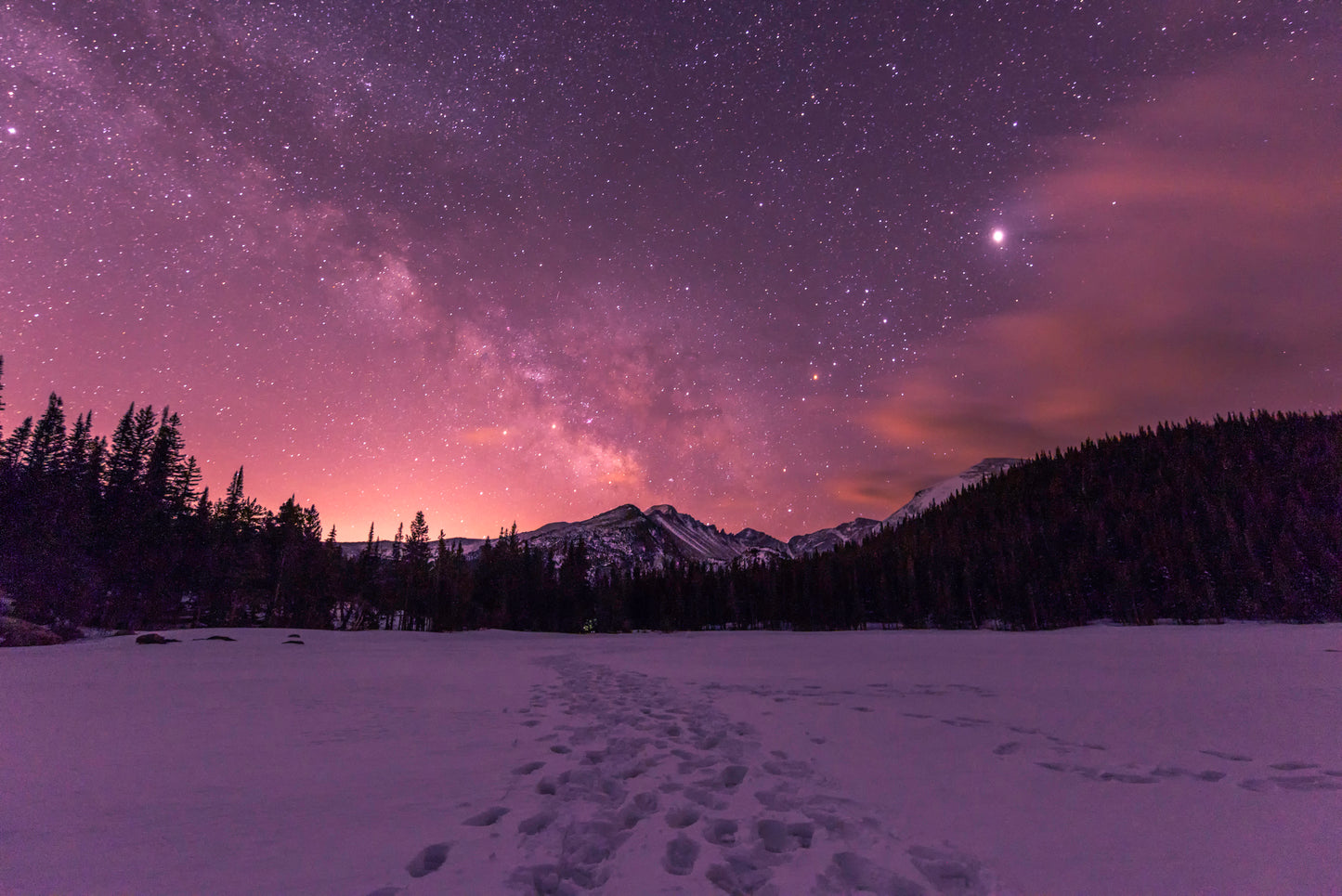 Milky Way Over Longs Peak